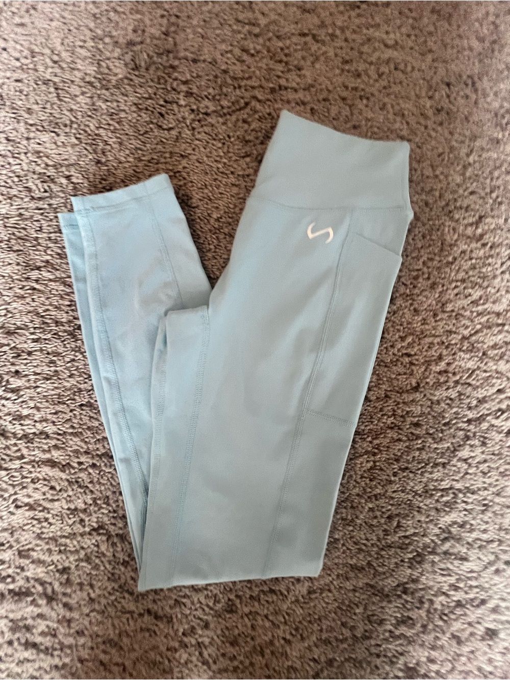 Women’s ' Light Blue TLF  Active Leggings with Side Pocket